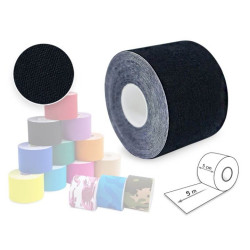 Tape Κινησιοθεραπείας 5m x 5cm Black Kinesiology Tape